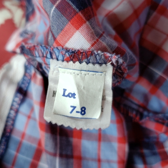 VINTAGE 70's Plaid Fit & Flare Apron Dress sz XS - Picture 6 of 8